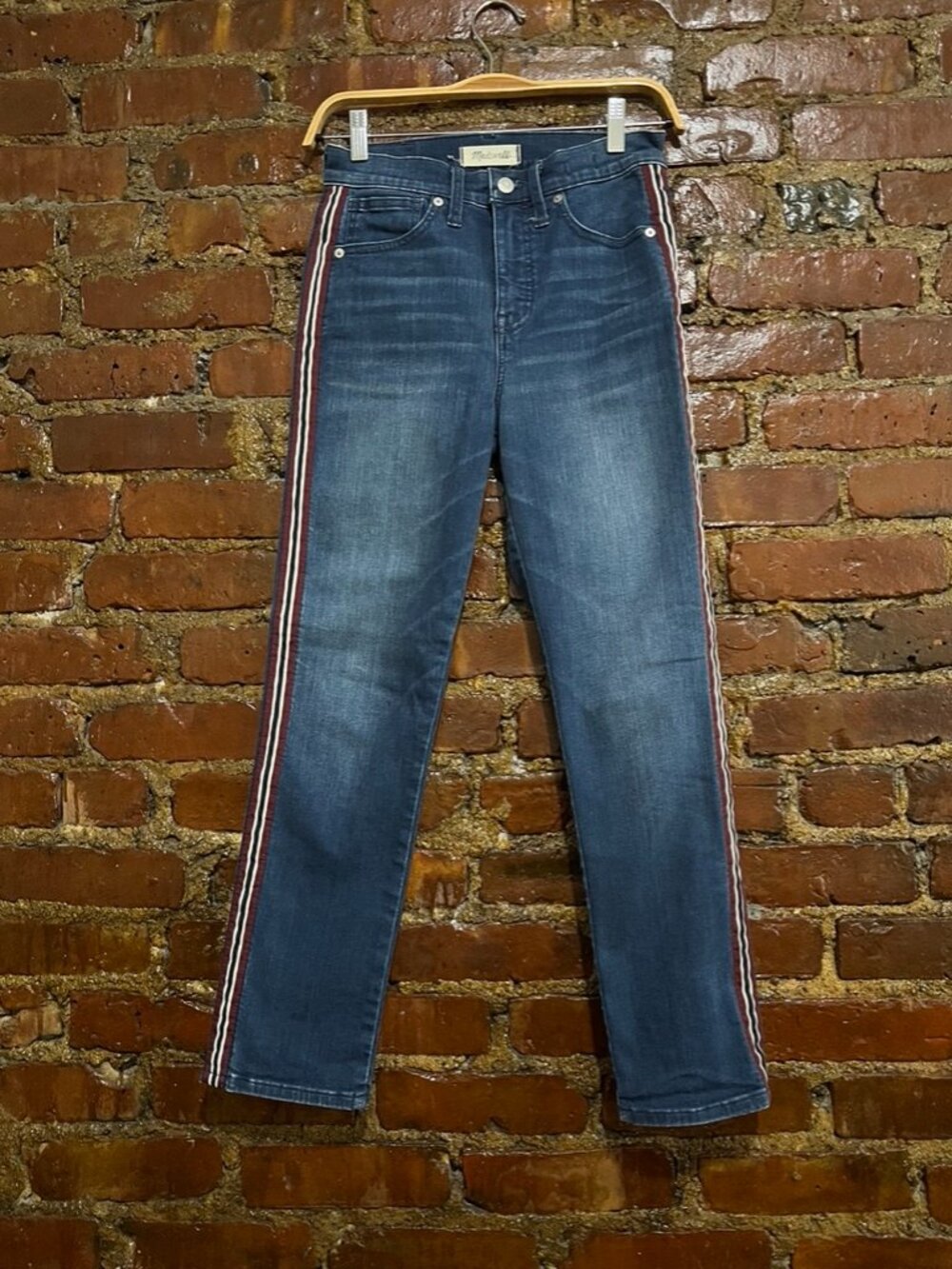 Madewell jeans with ribbon